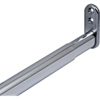 Gedotec estante ropa extensible armario-estante armario telescópico metálico tubo ajustable | Acero cromado- brillante…
